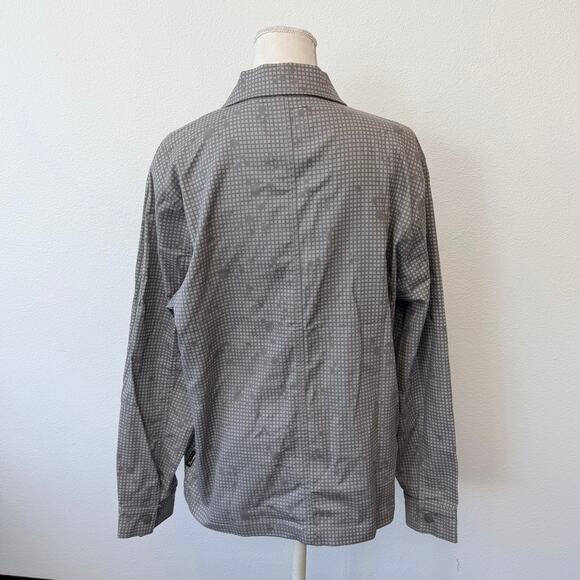 Stussy Men's Cordura Tactical Zip Up Shirt Gray Collared Long Sleeve Size Small - Picture 8 of 13